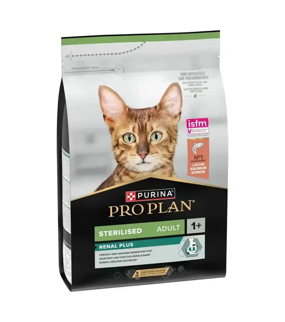 PRO PLAN CAT ADULT STERILISED RENAL PLUS granule pre mačky s lososom 10 kg