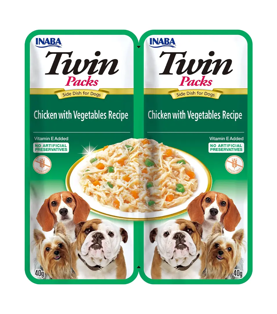 Inaba Twin Packs Dog Kapsička Kura so zeleninou 80 g