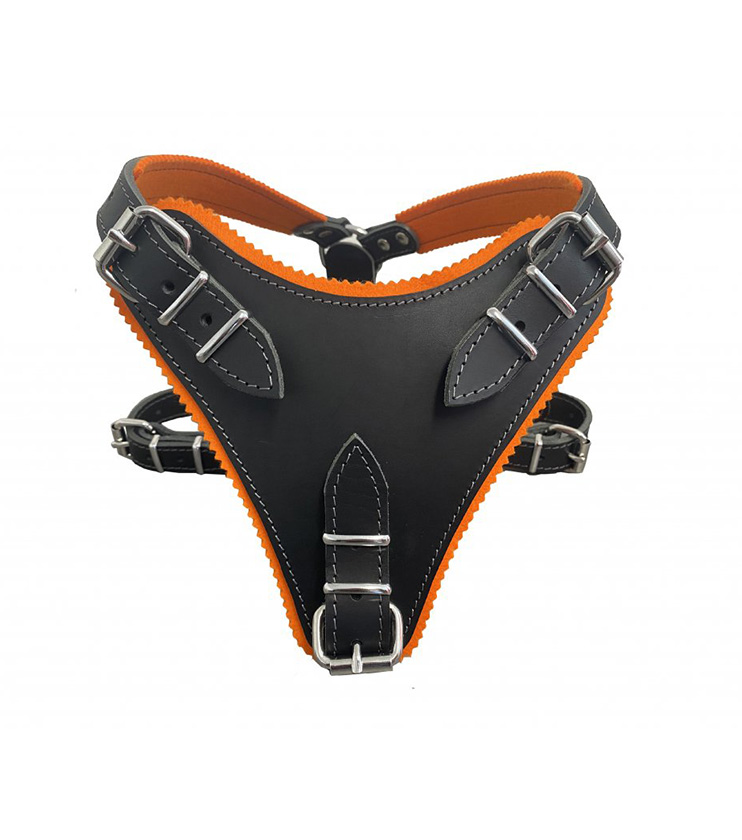 BAFPET Špeciálny postroj na obranu s uchom Farba: Čierna, Rozmer: 30mm x OK 47-63cm, OH 69-85cm 07506A