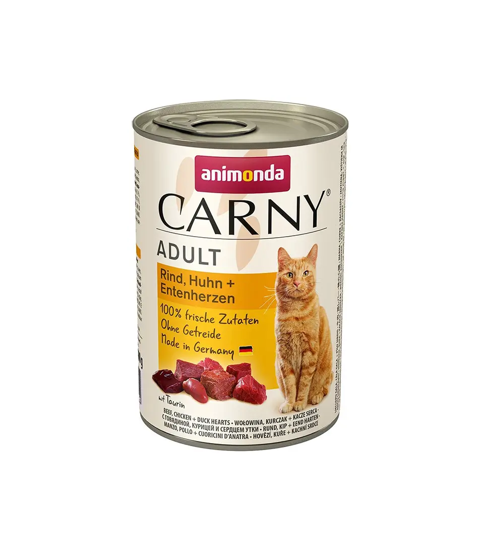 Animonda CARNY® cat Adult hovädzie,kura a kačacie srdiečka bal. 6 x 400 g konzerva