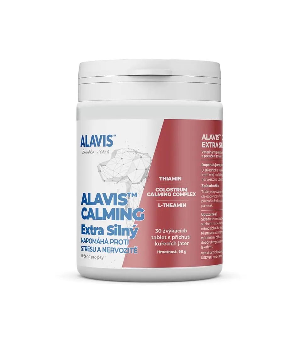 ALAVIS Calming Extra silný pre psov 96 g/30 žuvacích tabliet