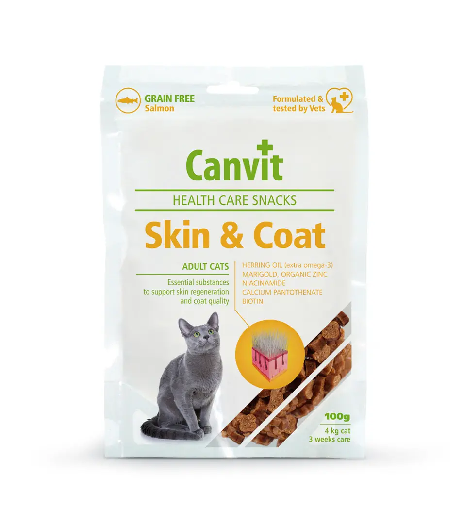 Pamlsok Canvit Health Care cat Skin & Coat Snack 100 g