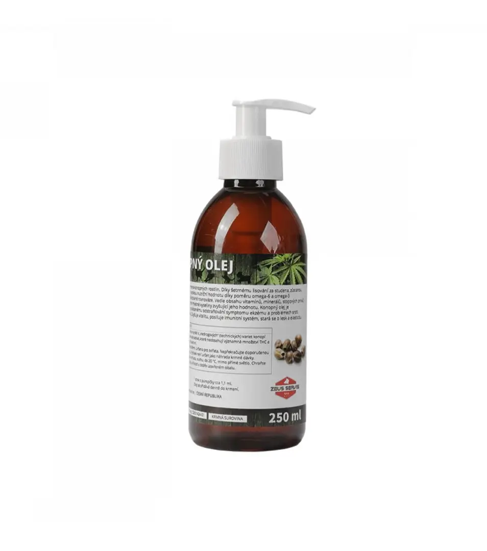 Olej konopný ZEUS 250 ml