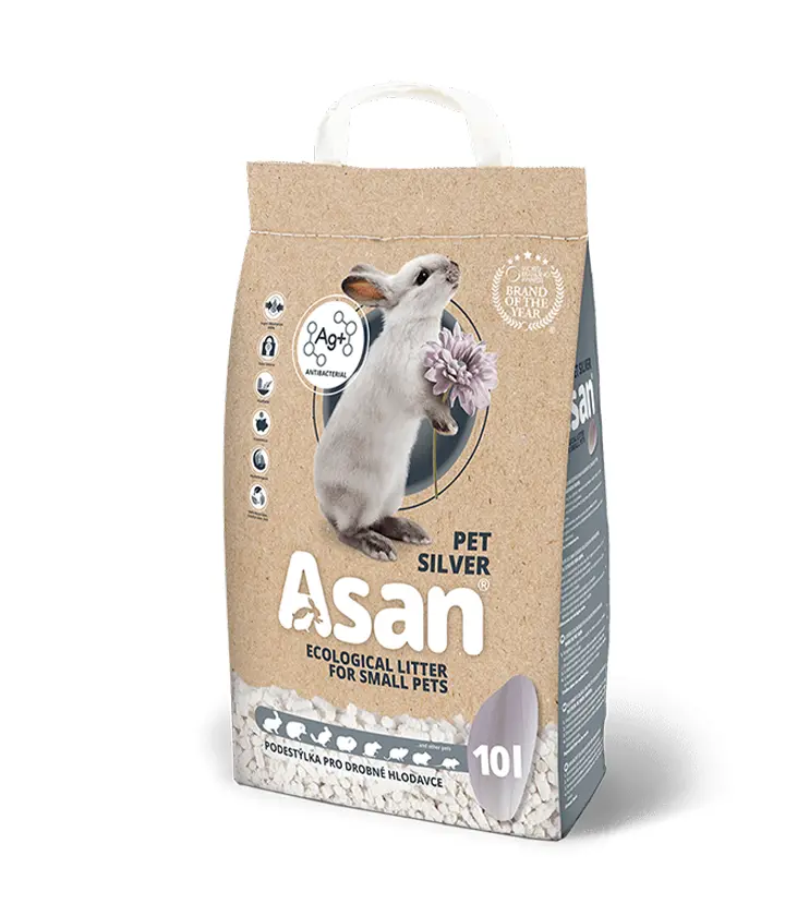 Podstielka ASAN hlodavce Pet Silver 10 L (2 kg)