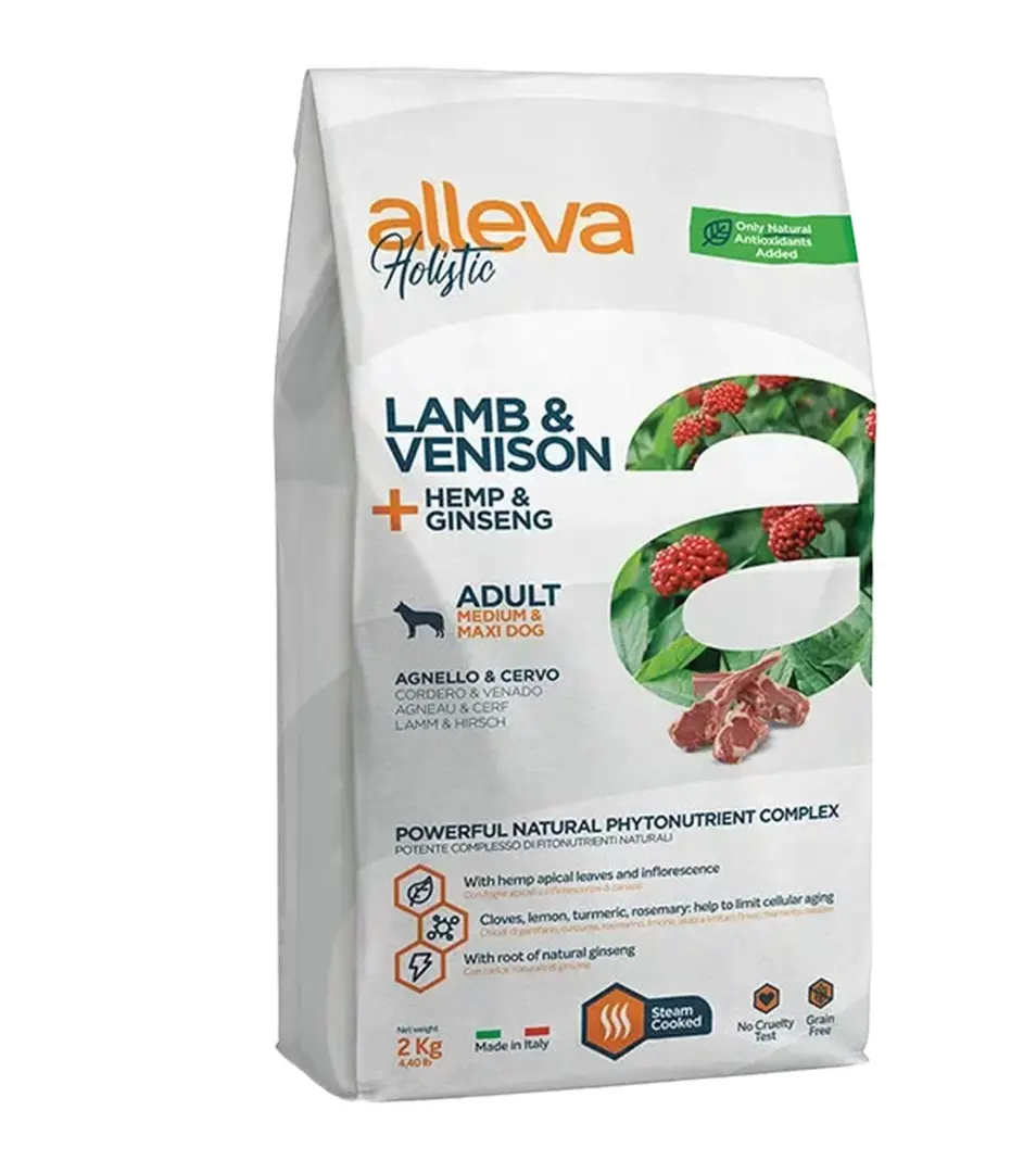 Alleva HOLISTIC dog adult medium & maxi lamb & venison 2 kg