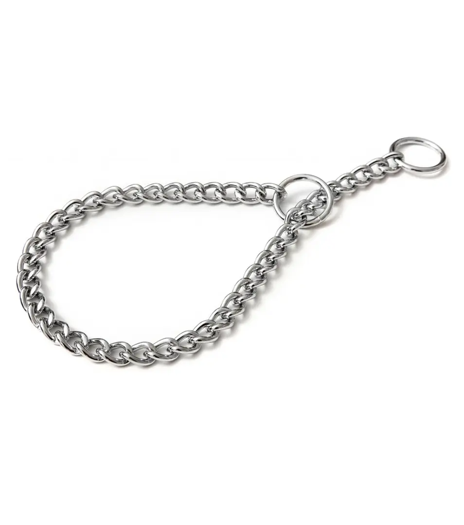 BAFPET Sťahovací obojok 1-radový retiazka Farba: Strieborná, Rozmer: 5,0mm x 85cm 00008/85