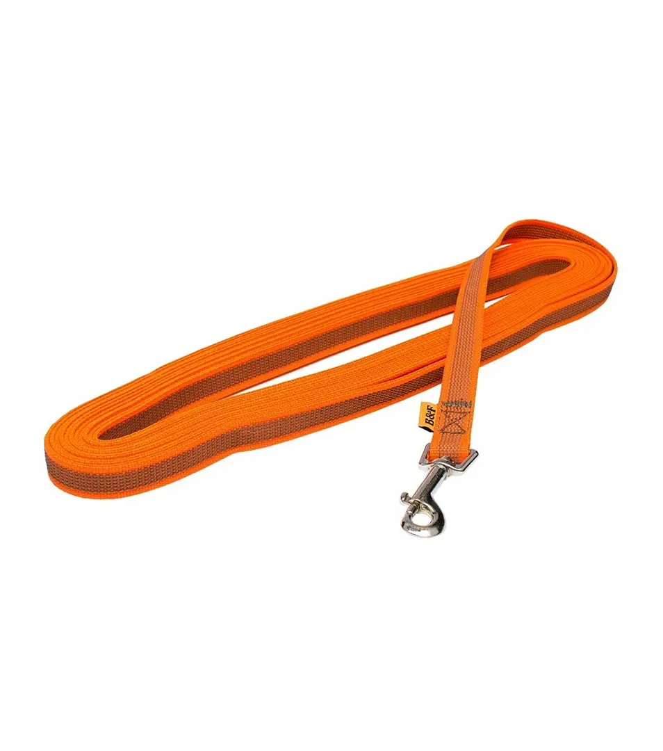 BAFPET Pogumovaná stopovacia vôdzka Farba: Oranžová, Dĺžka: 20mm x 1000cm 18019