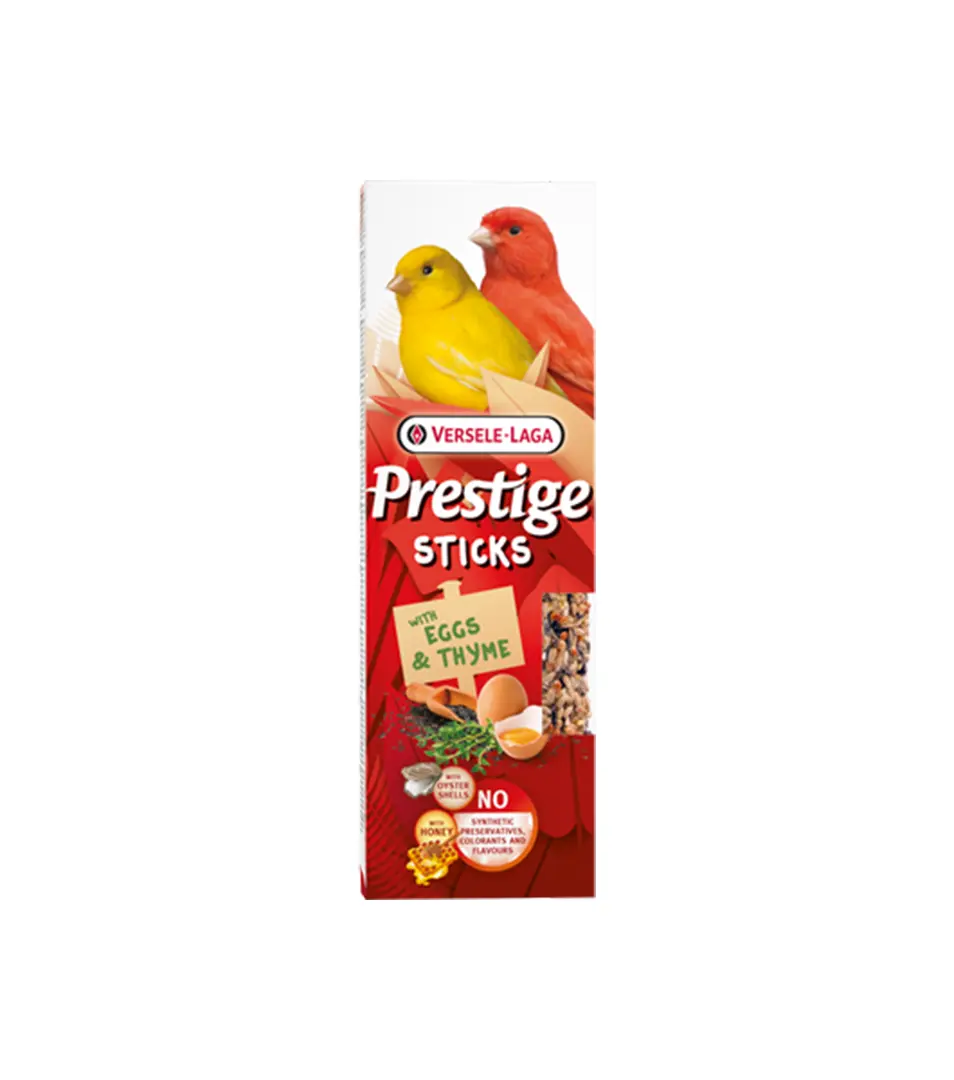 Pamlsok VL Prestige Stick Canaries with Eggs & Thyme 2 ks - tyčinka pre  kanáriky s vajciami a tymiánom 60 g