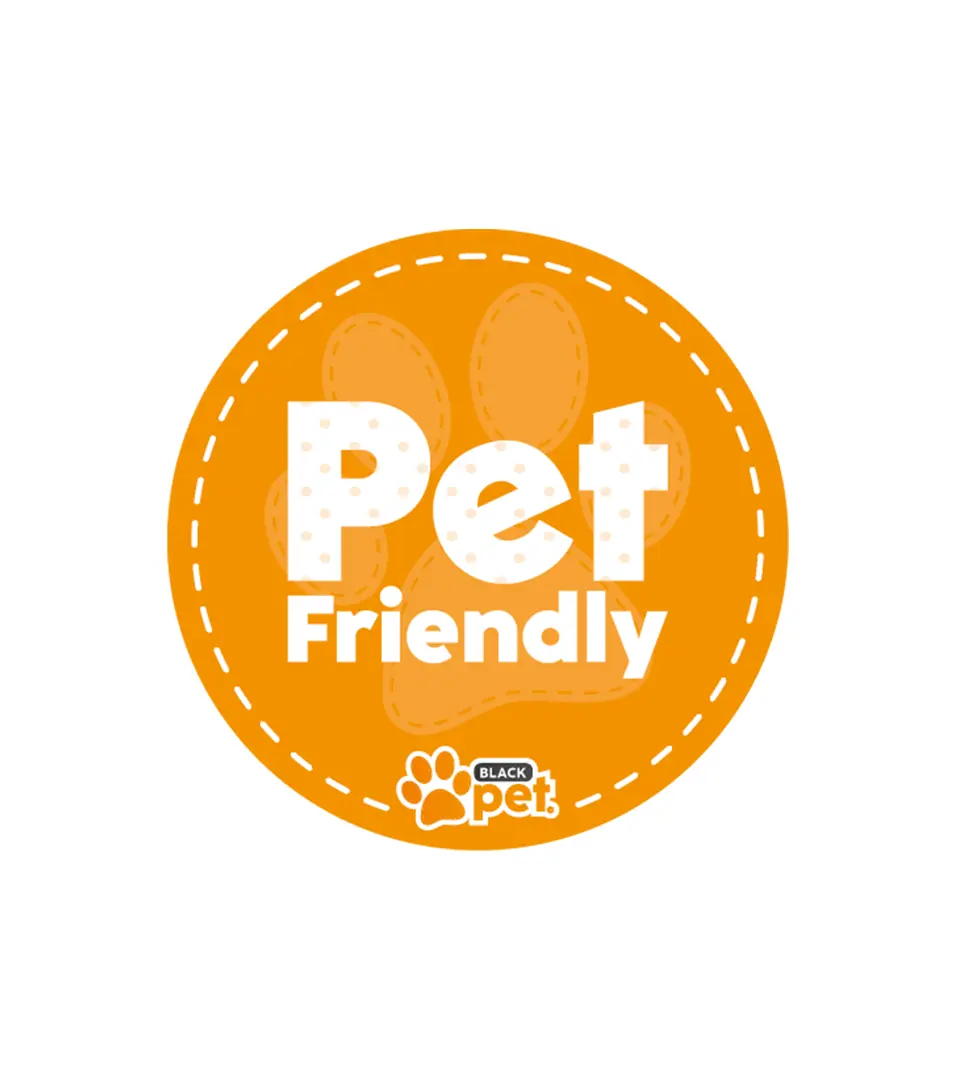 Nálepka vstup PET FRIENDLY 8 cm