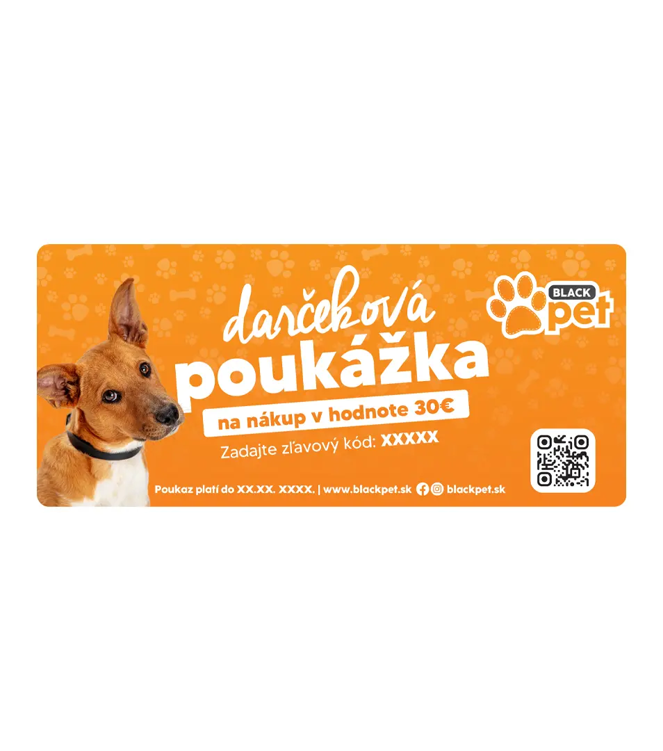 Darčekový poukaz na nákup blackpet.sk 30€