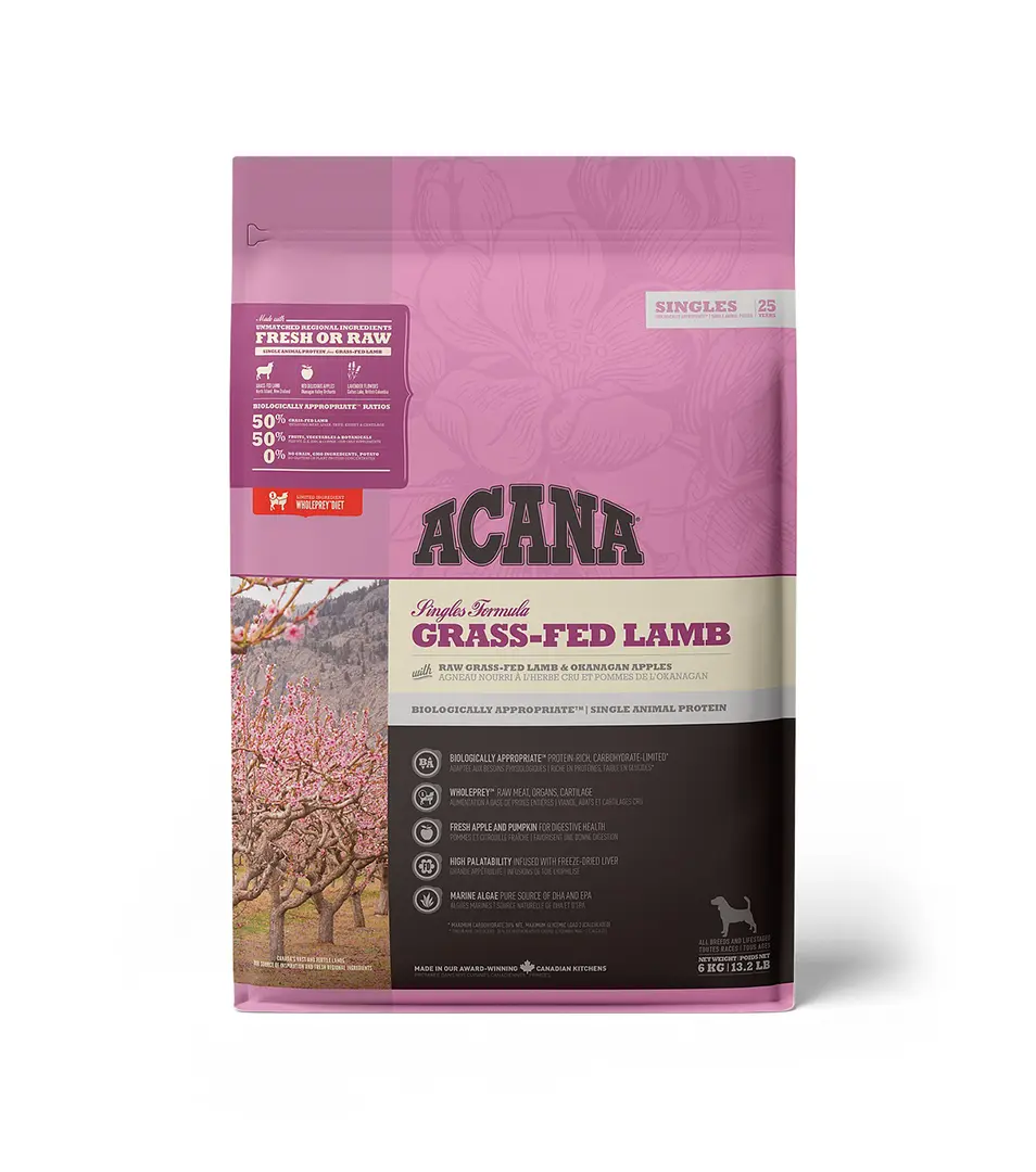 ACANA Singles Grass-Fed Lamb Dog 6 kg