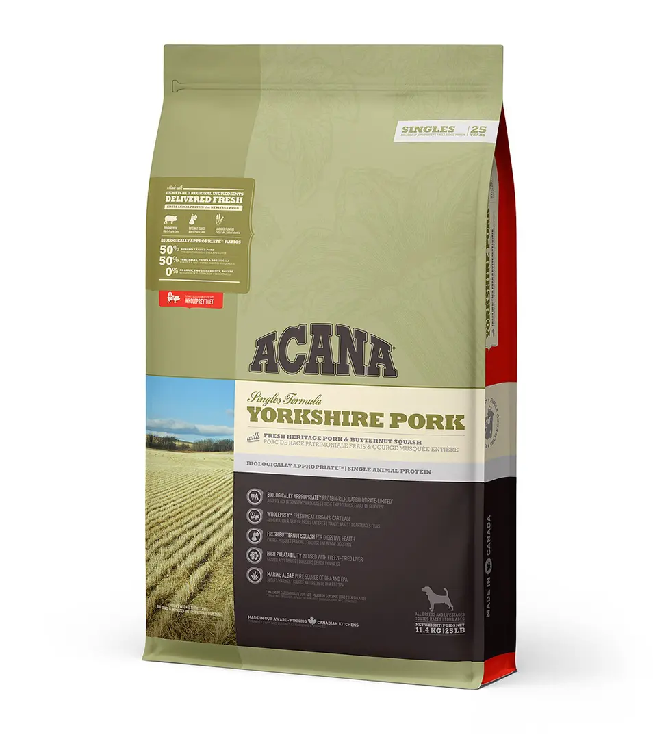 ACANA Singles Yorkshire Pork Dog 11,4 kg