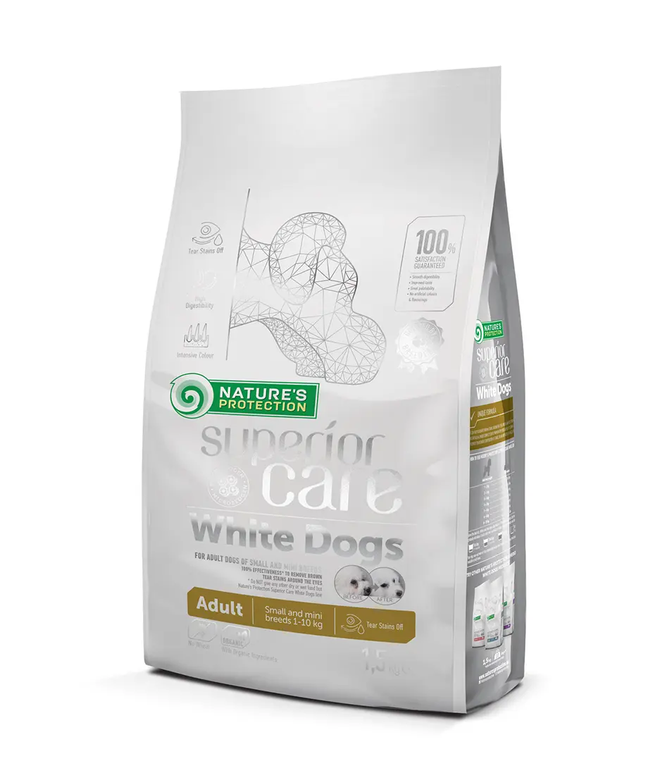 Natures P Superior care white dog adult lamb small&mini 1,5 kg