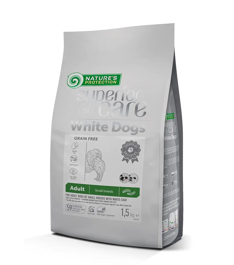 Natures P Superior care white dog GF adult Insect small breed 1,5 kg