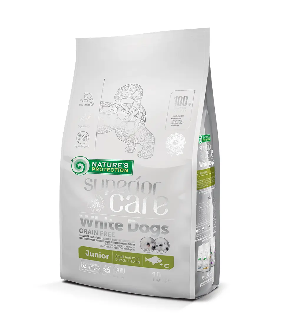Natures P Superior care white dog GF junior white fish small&mini 10 kg