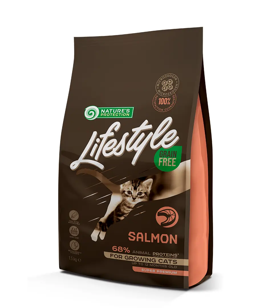 Natures P Lifestyle cat kitten salmon 1,5 kg
