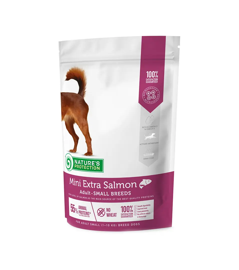 Natures P dog adult small breed salmon 500 g
