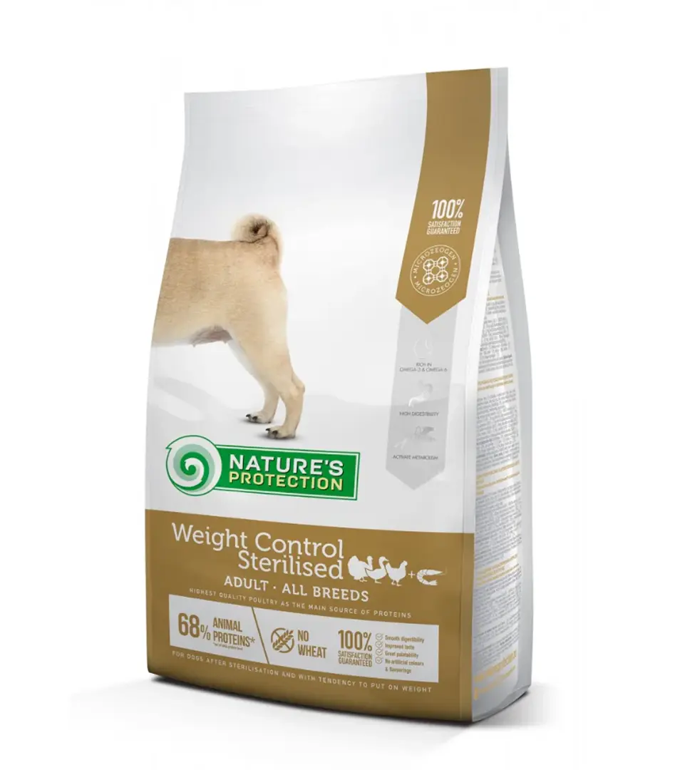 Natures P dog adult weight control sterilised poultry with krill all breeds 12 kg