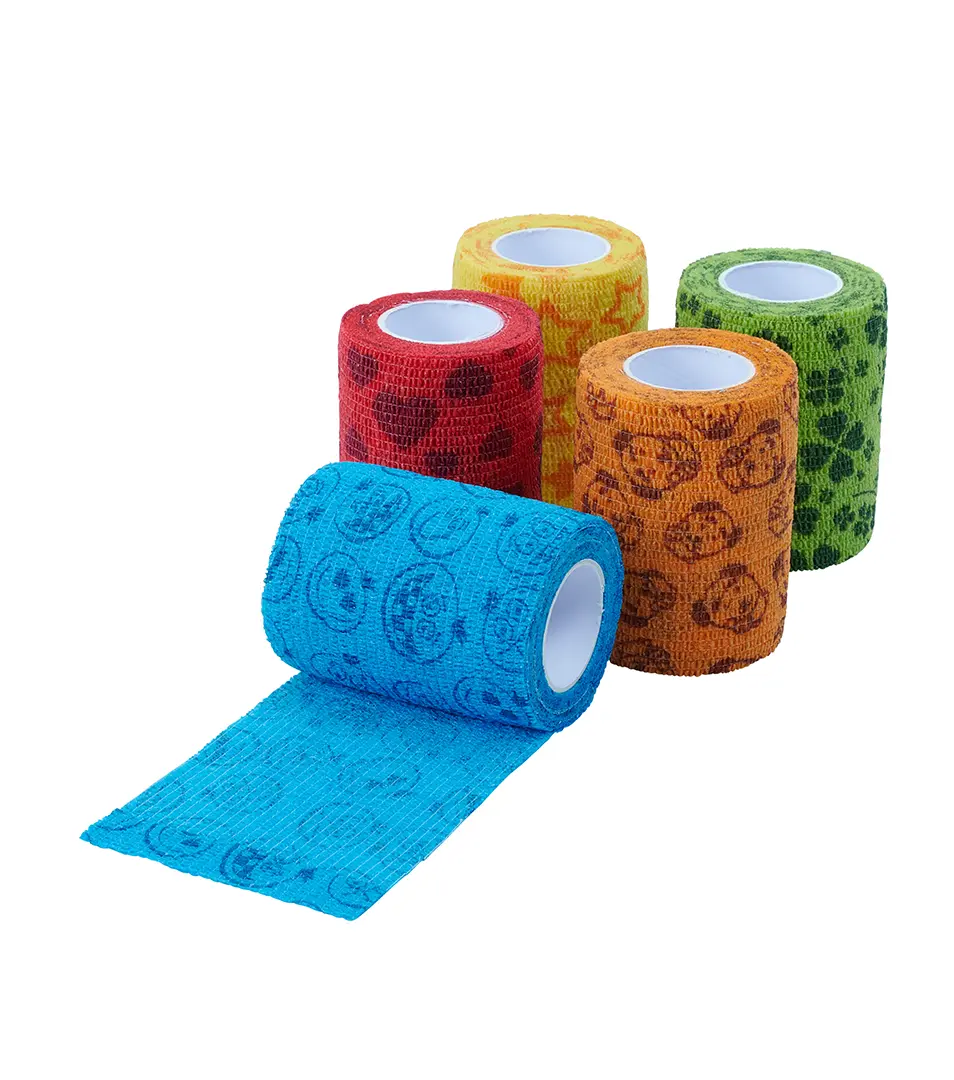 Bandáž KRUUSE Fun-Flex Care 5 cm x 4,5 m, 10 ks