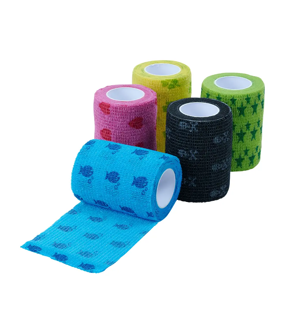 Bandáž KRUUSE Fun-Flex Pet 7,5 cm x 4,5 m, 10 ks
