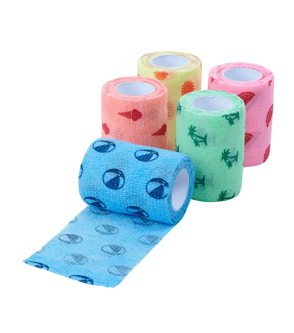 Bandáž KRUUSE Fun-Flex Summer 5 cm x 4,5 m, 10 ks