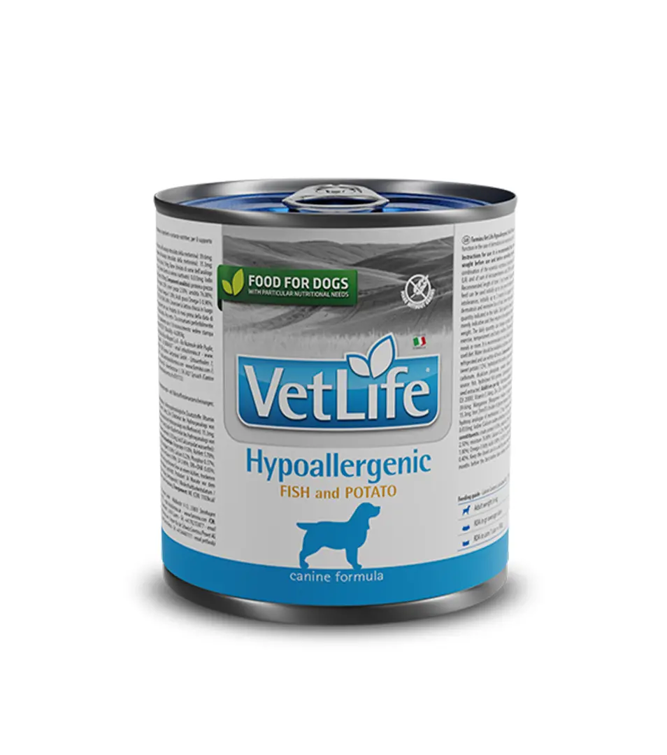 Farmina Vet Life dog hypoallergenic fish & potato konzerva 300 g