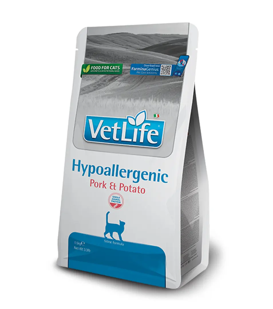 Farmina Vet Life cat hypoallergenic, pork & potato 1,5  kg