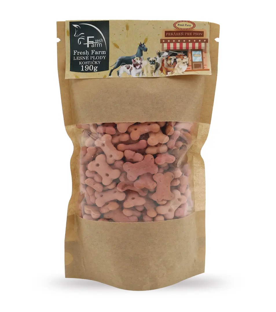 Fresh Farm Sušienky - Mini kostičky lesné plody 190g