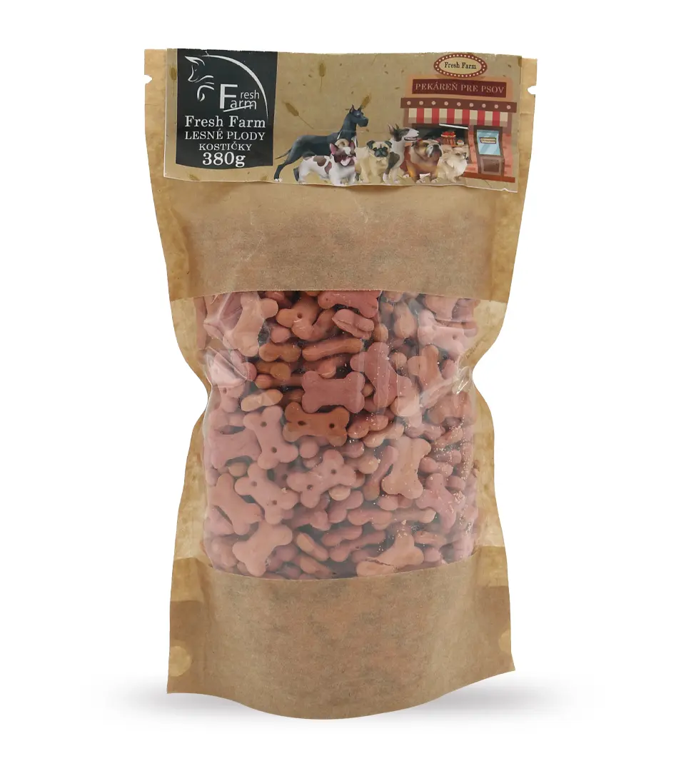 Fresh Farm Sušienky - Mini kostičky lesné plody 380g