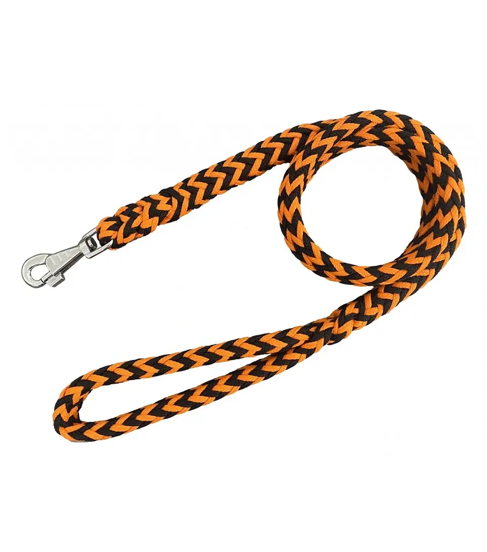 BAFPET Pletená lanová vôdzka HUGO Farba: Oranžová, Rozmer: 20 mm x 150 cm | 17209