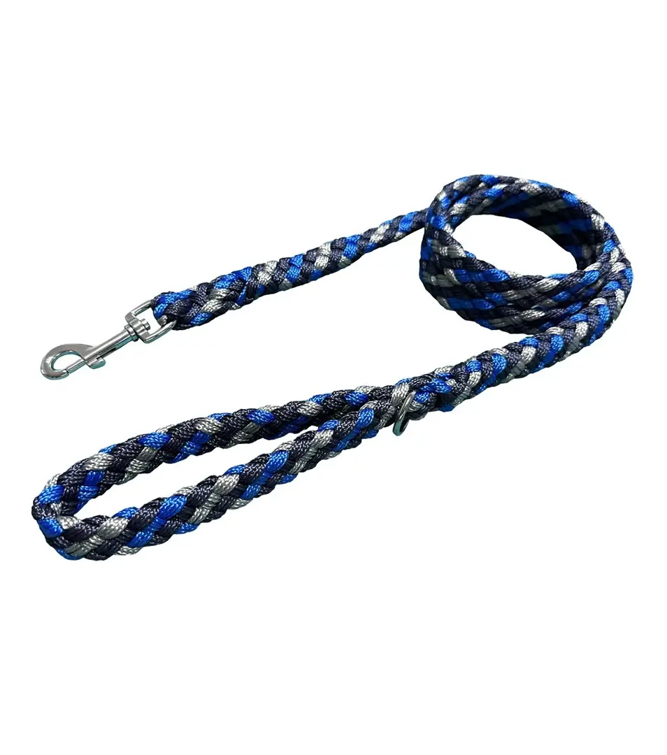 BAFPET Pletená lanová vôdzka MINI HUGO Farba: Modrá, Rozmer: 20 mm x 150 cm | 17205A