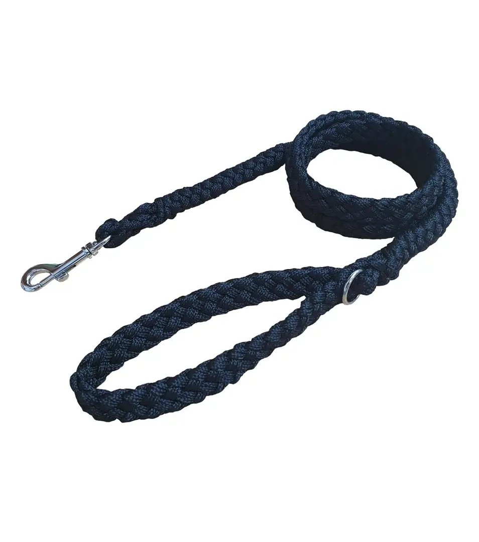 BAFPET Pletená lanová vôdzka MINI HUGO Farba: Čierna, Rozmer: 20 mm x 150 cm | 17205A