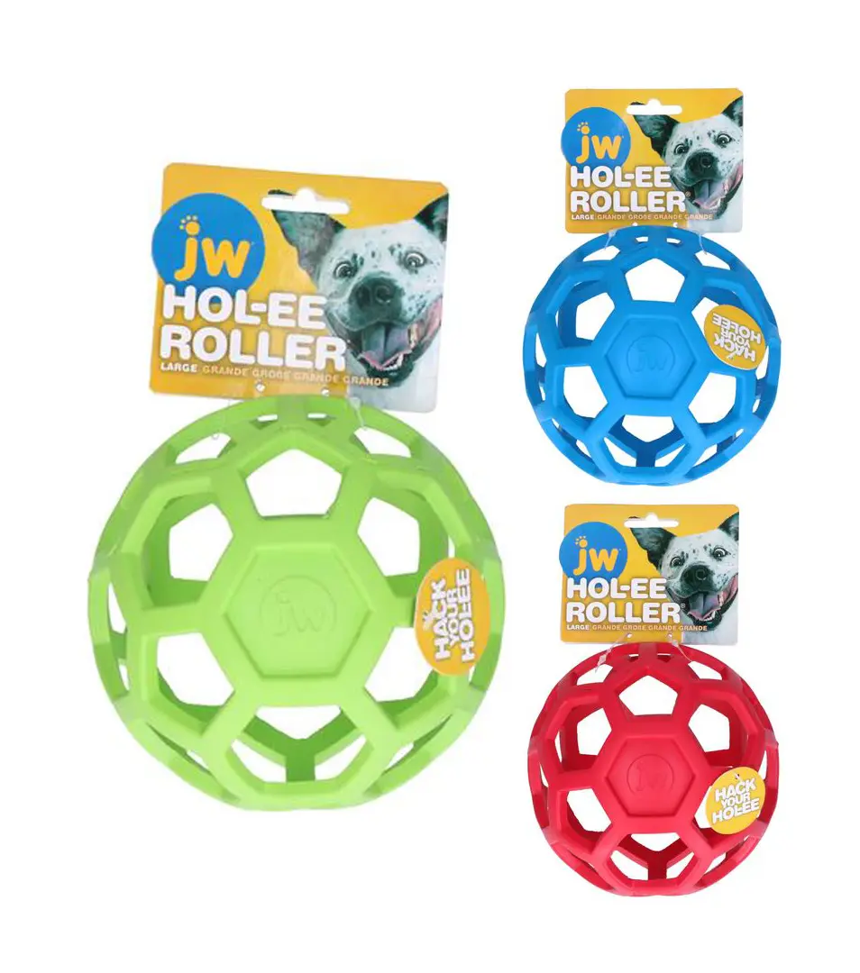 Lopta JW HOL-EE Roller L priemer 15 cm, mix farieb