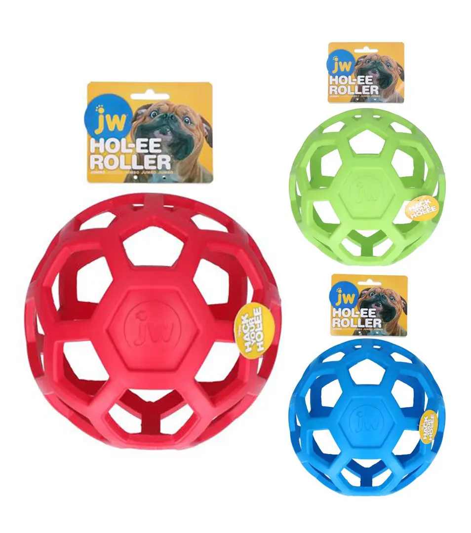 Lopta JW HOL-EE Roller JUMBO priemer 19 cm, mix farieb