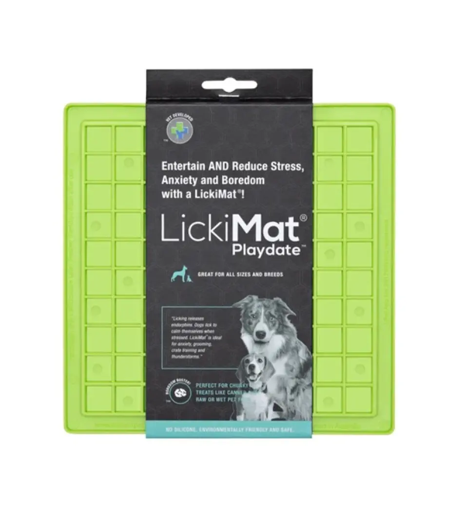 Lízacia podložka LickiMat Playdate 20x20 cm, mix farieb