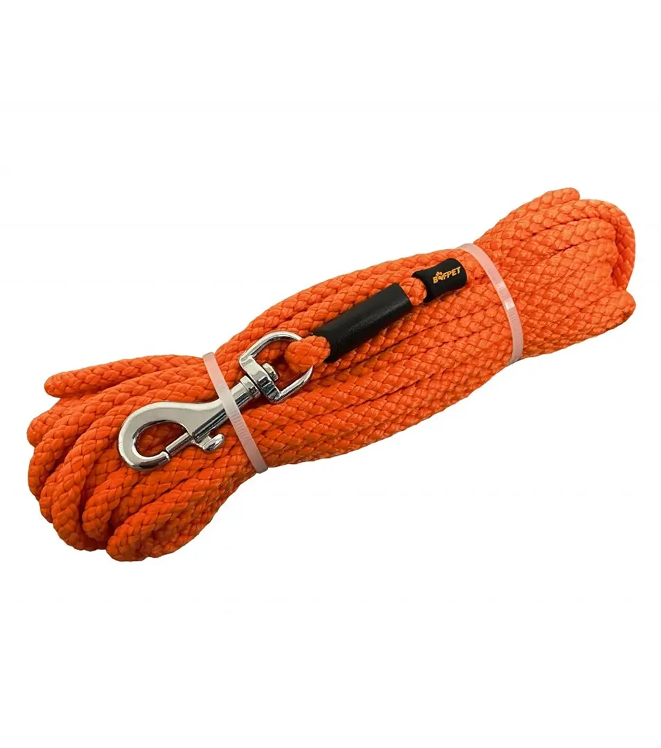 BAFPET Lanová stopovacia vôdzka Farba: Oranžová, Rozmer: 6 mm x 10 m | 15001