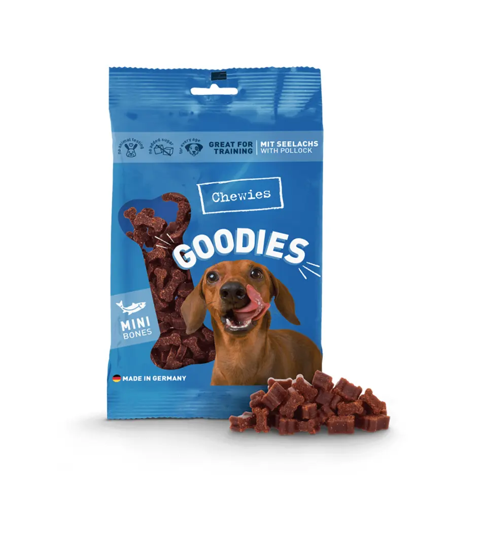 Chewies GOODIES mini kostičky treska 125 g
