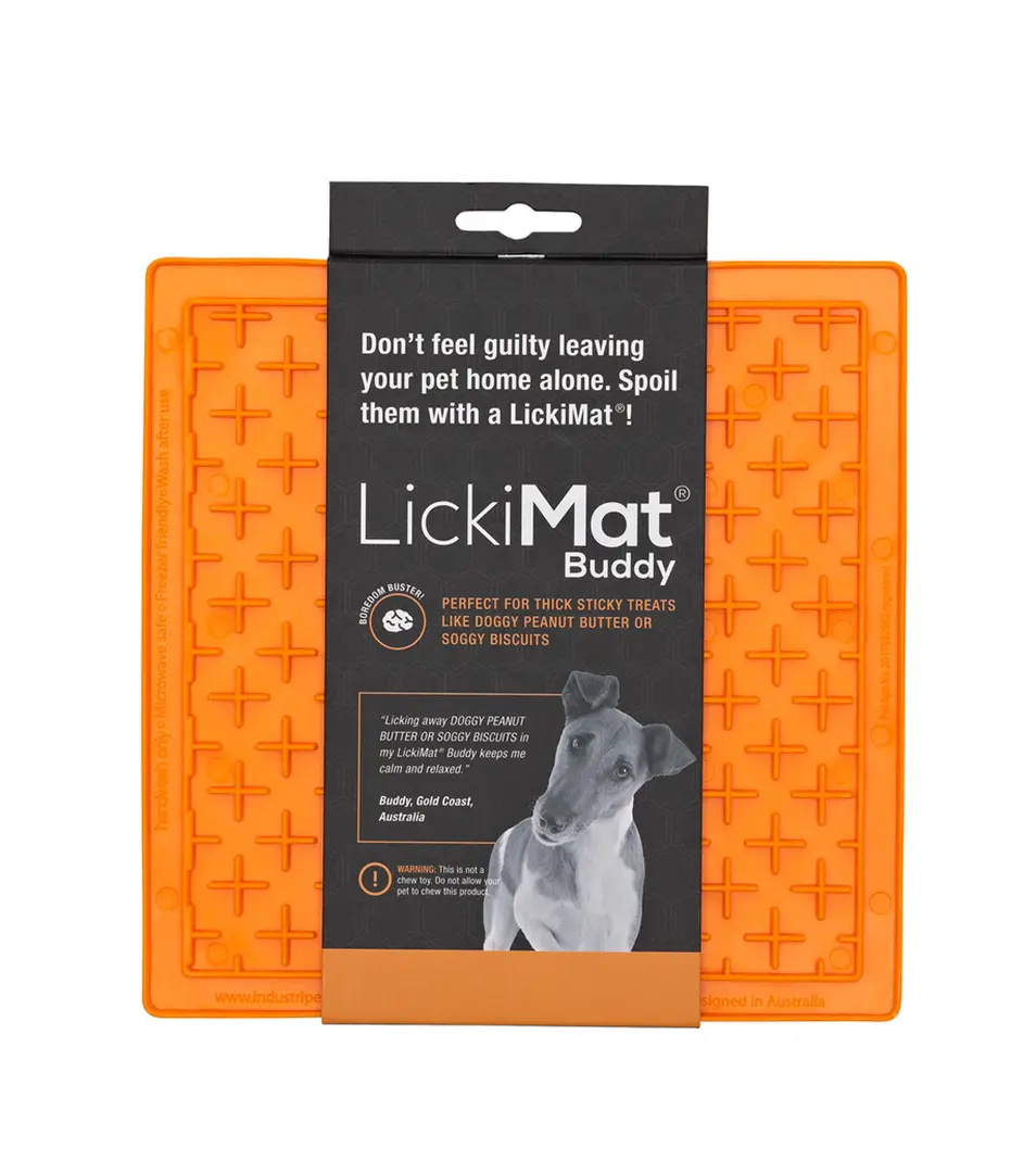 Lízacia podložka LickiMat Buddy 20x20 cm, mix farieb