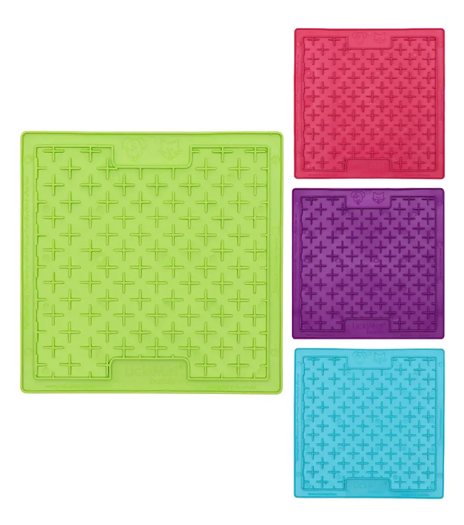Lízacia podložka LickiMat Buddy 20x20 cm, mix farieb