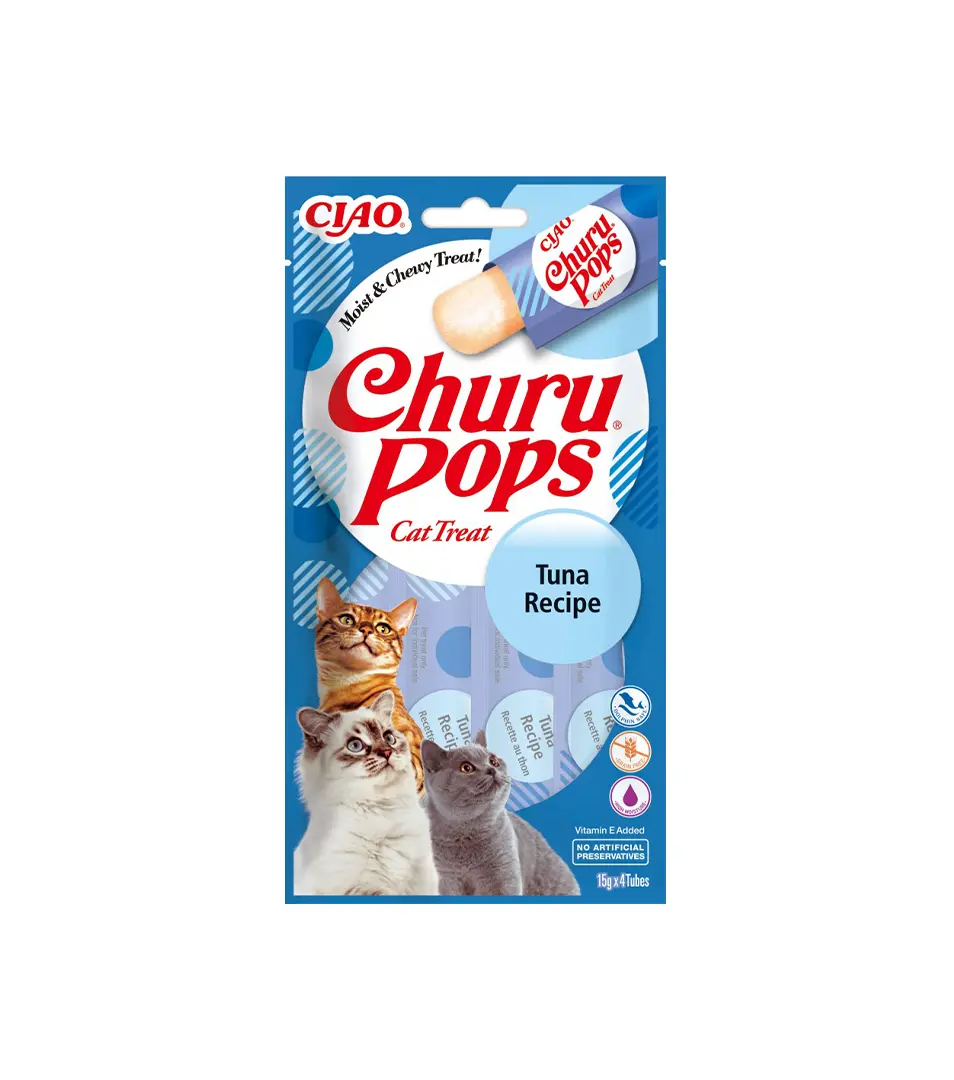 Pamlsok Inaba Churu Pops cat Tuniak 4 tuby 60 g