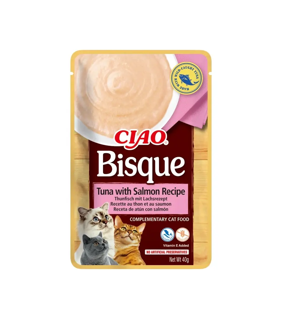 Inaba CIAO Bisque Cat Kapsička Tuniak s lososom 1 ks 40 g