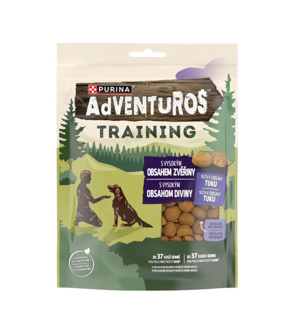 Pamlsok pre psov Purina ADVENTUROS Training divina 115 g