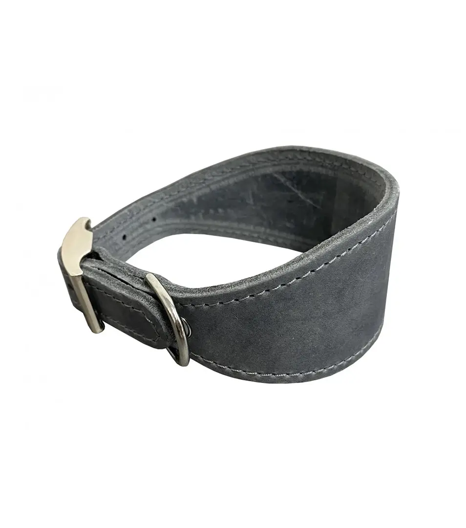 BAFPET Kožený obojok VIPET Farba: Šedá, Rozmer: 40mm x 35cm / 26-32/ | 00121V