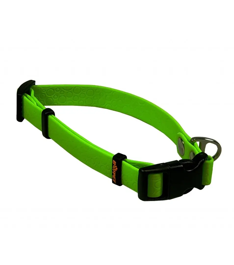BAFPET Obojok POLYTRACE Farba: Zelená, Rozmer: 25mm x 38-62cm | 13102