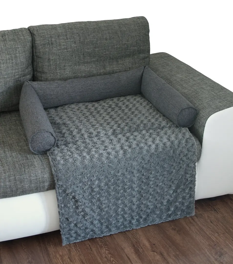 Pelech na sedačku 80 x 55 cm tmavo šedá