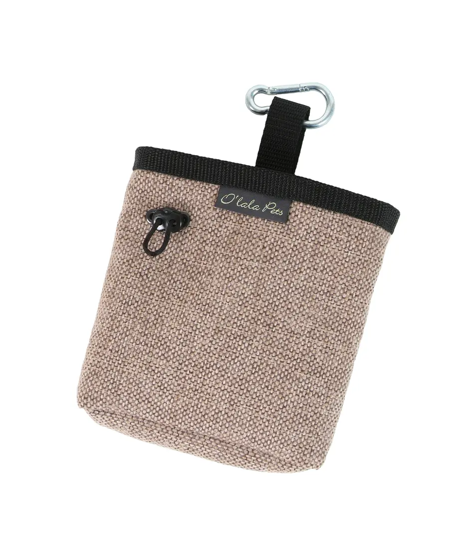 Vrecko na pamlsky Luxury svetlo hnedé