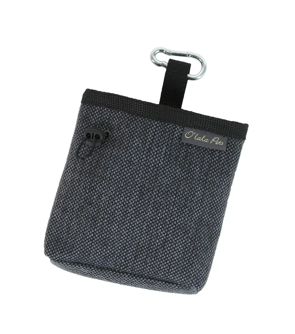 Vrecko na pamlsky Luxury tmavo šedé