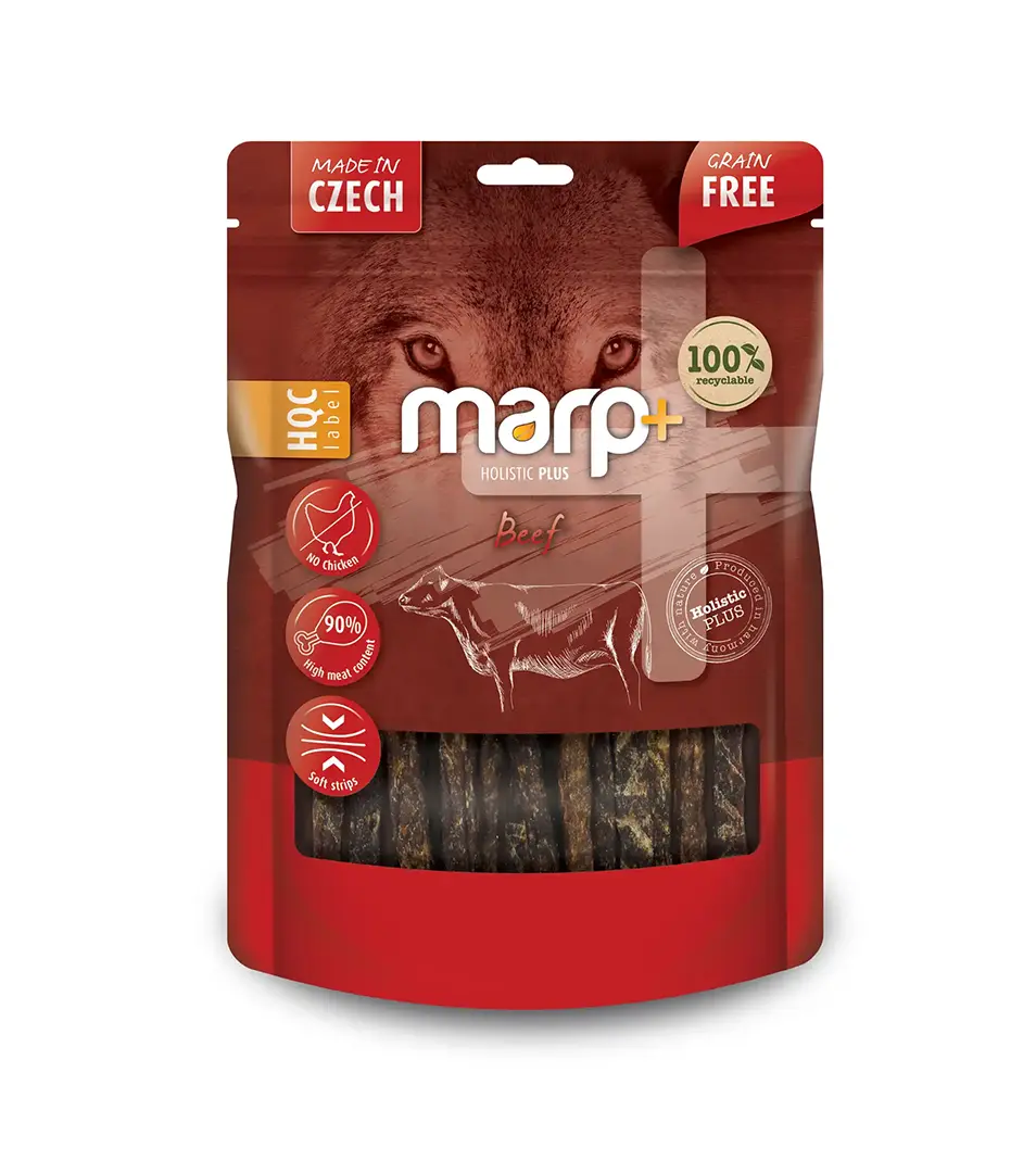 Marp Treats Holistic+ maškrty pre psov hovädzie 80g