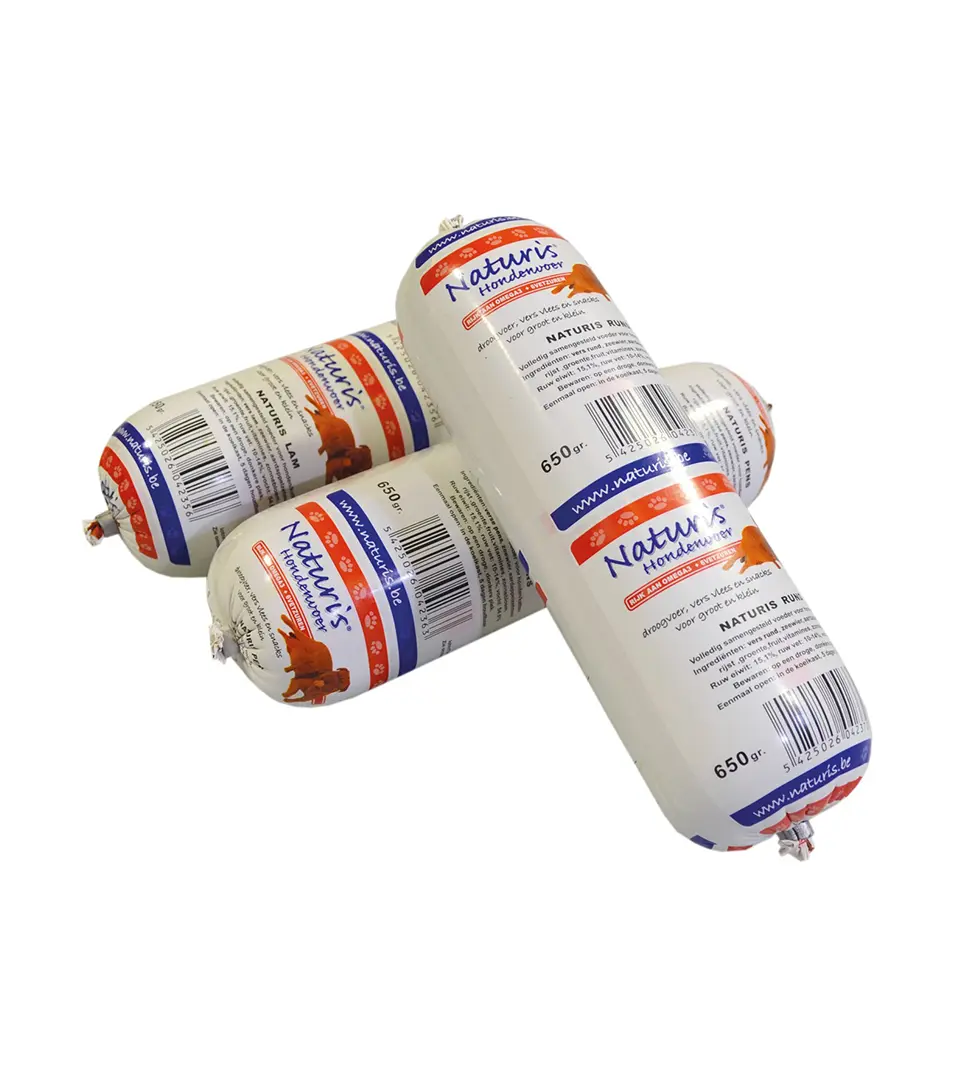 Výcviková saláma NATURIS Houdbaar Zalm kura/losos 650g