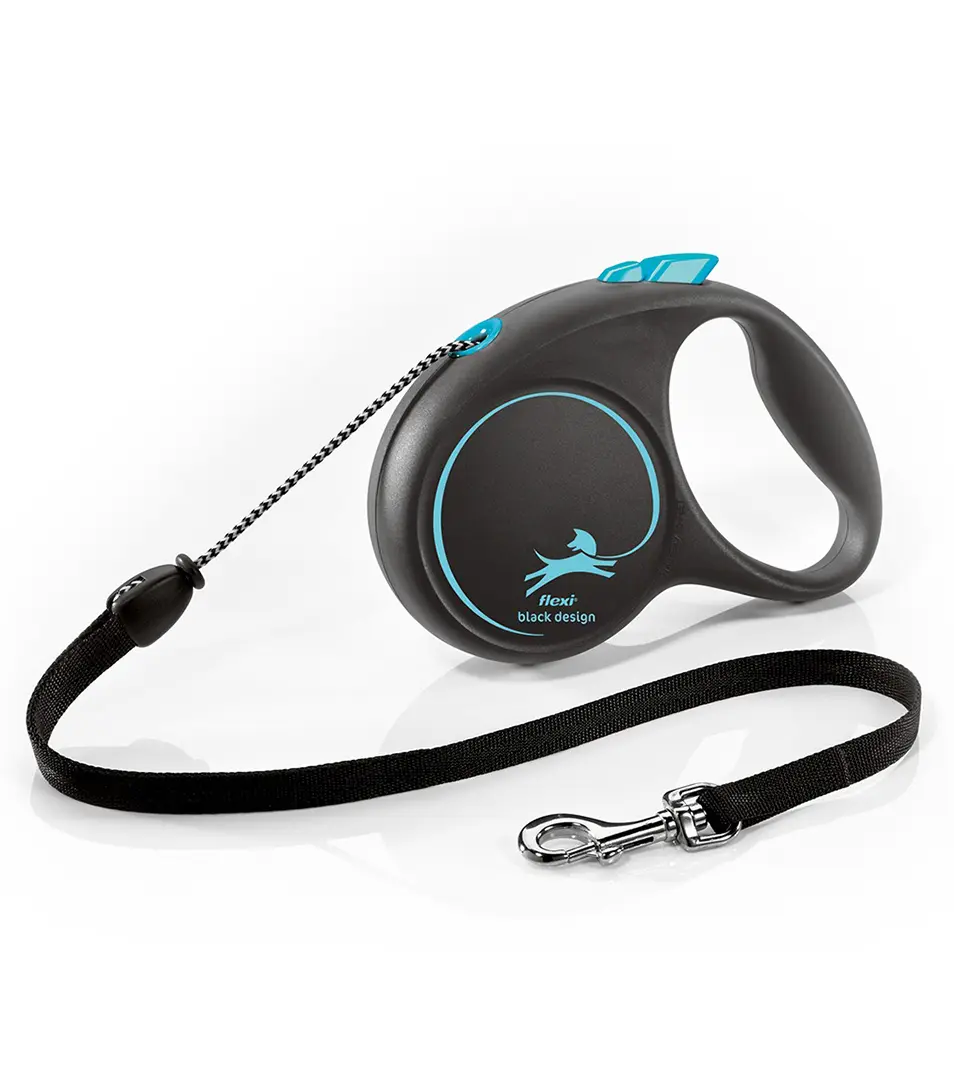 Vodítko Flexi Black Design lanko M 5 m modré (do 20 kg)
